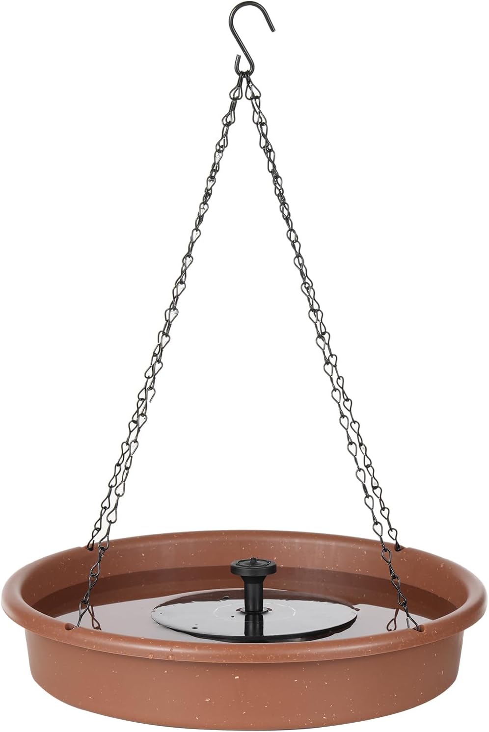 Garden Courtyard Bird Feeding Tray Port Set with Solar Fountain Pump