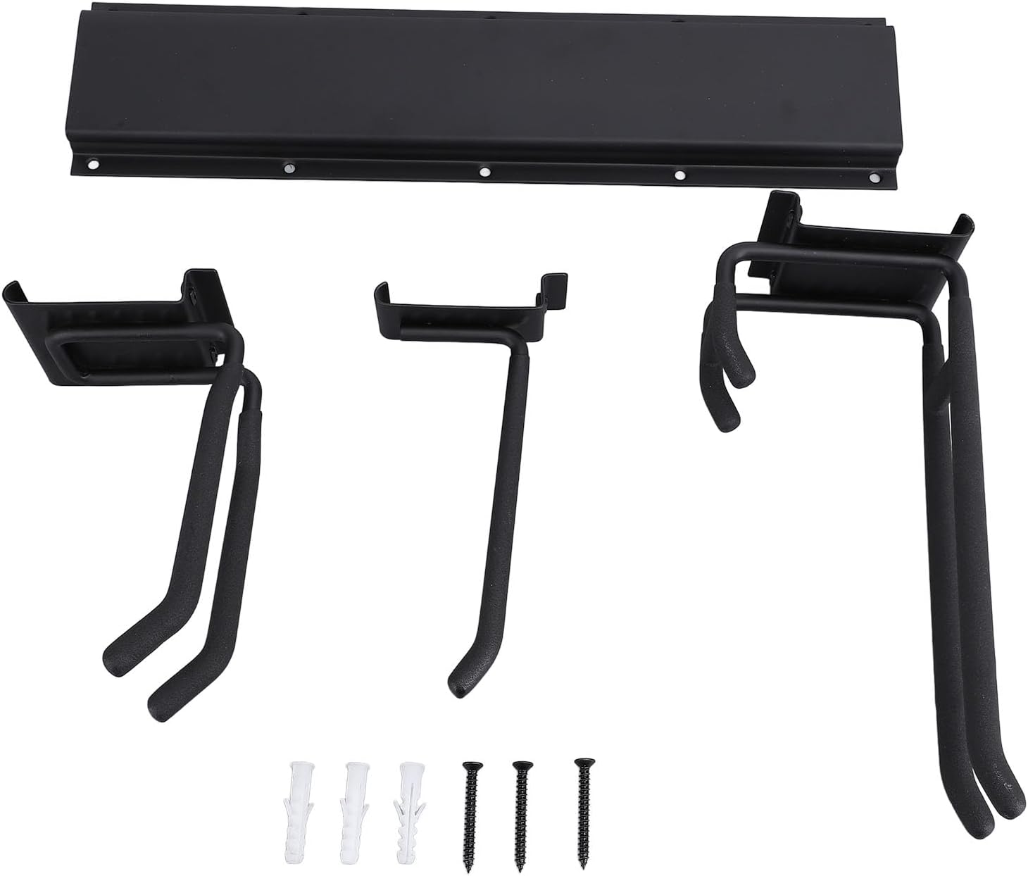 lyrlody Garage Garden Tool Organizer, Wall Mount Tool Storage Rack Ste