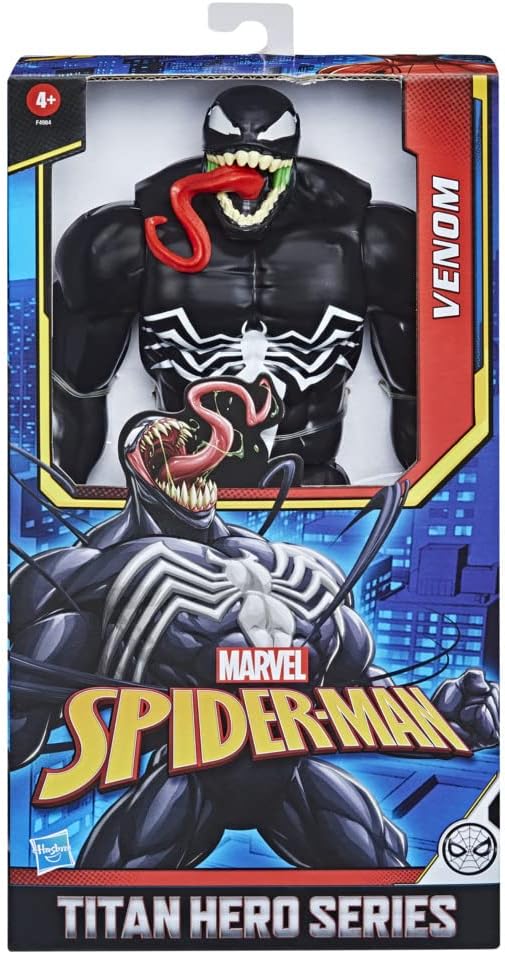 Marvel Titan Hero Series Deluxe Venom Toy 12-Inch-Scale Collectible Ac