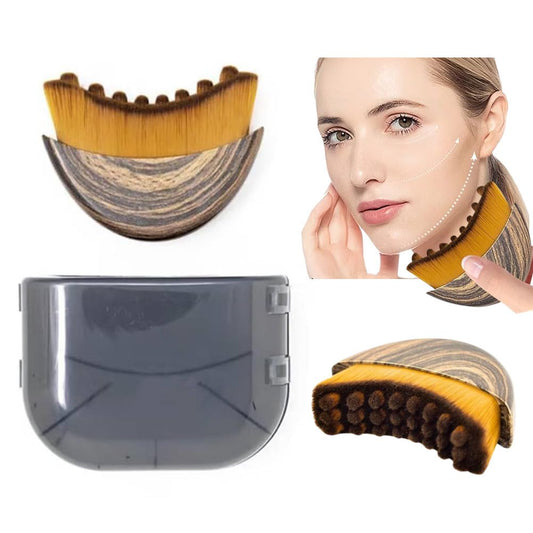 1/2 PCS Lymphatic Contour Face Brush for Sculpting – Anti-Puffiness, D