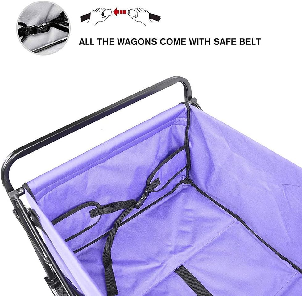 Garden Trolley Foldable Cart Heavy Duty Festival Trolley Pull Wagon Tr