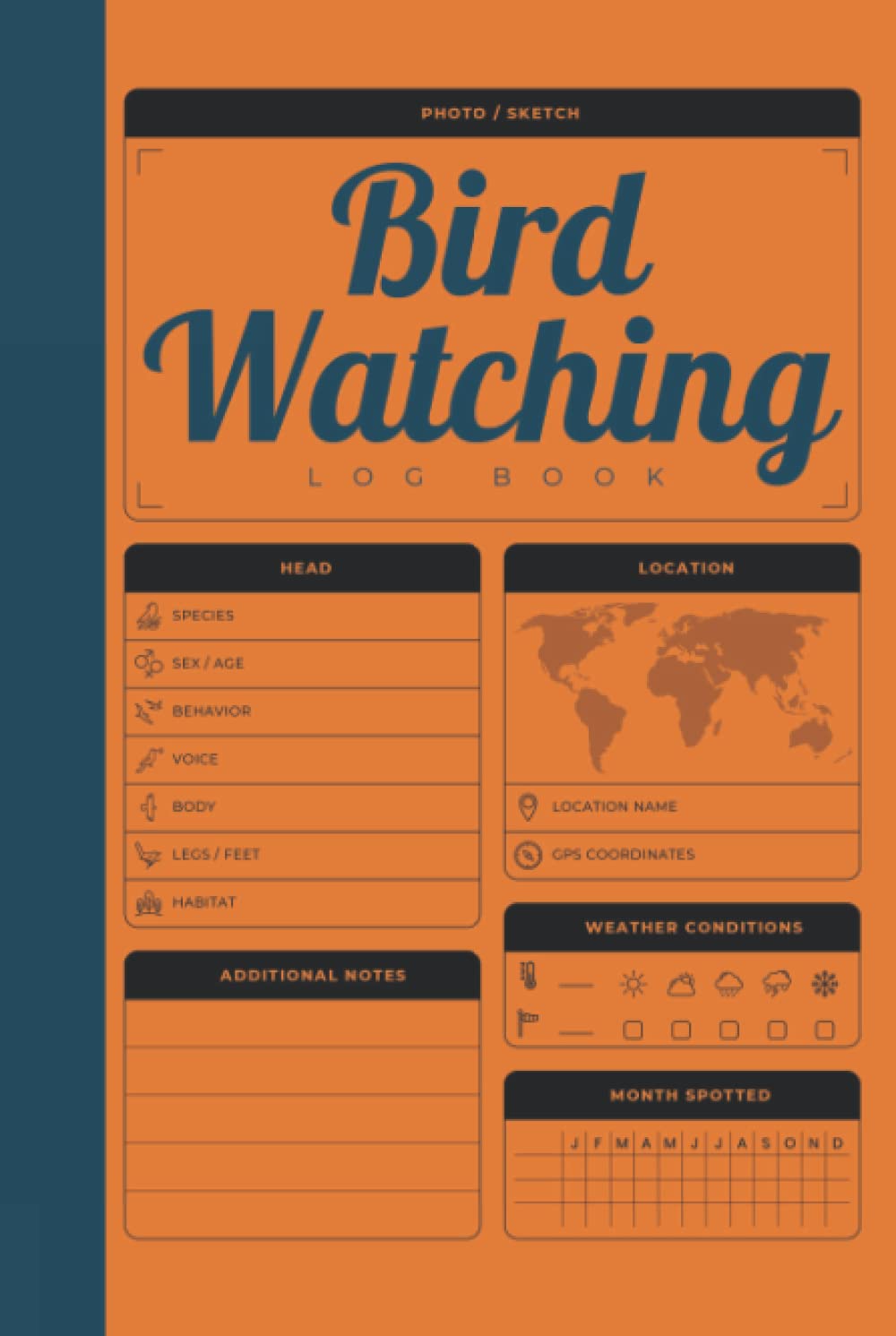 Bird Watching Log Book: Hardcover & Hardback A Bird Watcher Journal To Record Bird Sightings