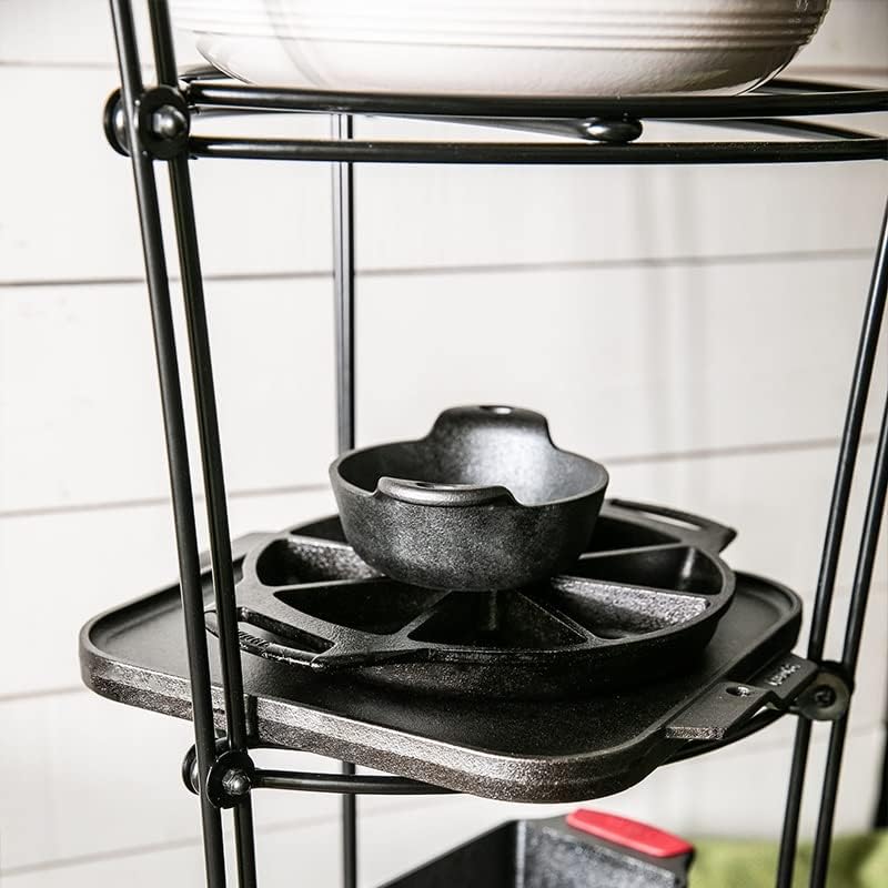 Lodge 6-Tier, Kitchen and Pantry Cast Iron Cookware Storage Organizing