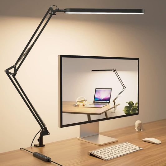 SKYLEO Desk Lamp for Home Office, Eye Comfortable LED Desk Light for L