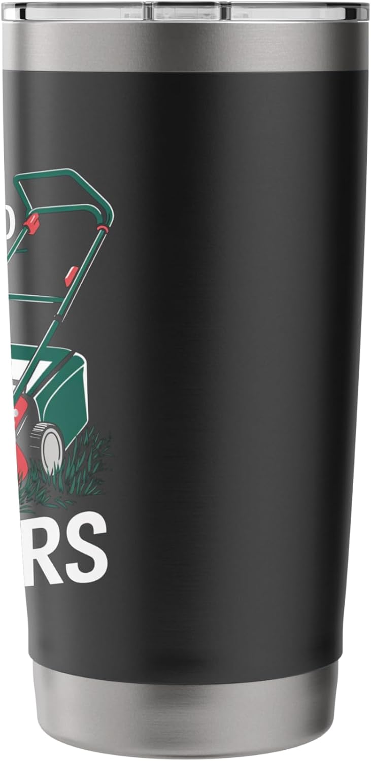 Boy Who Loves Lawn Mowers Mowing Enthusiast Design Stainless Steel Insulated Tumbler