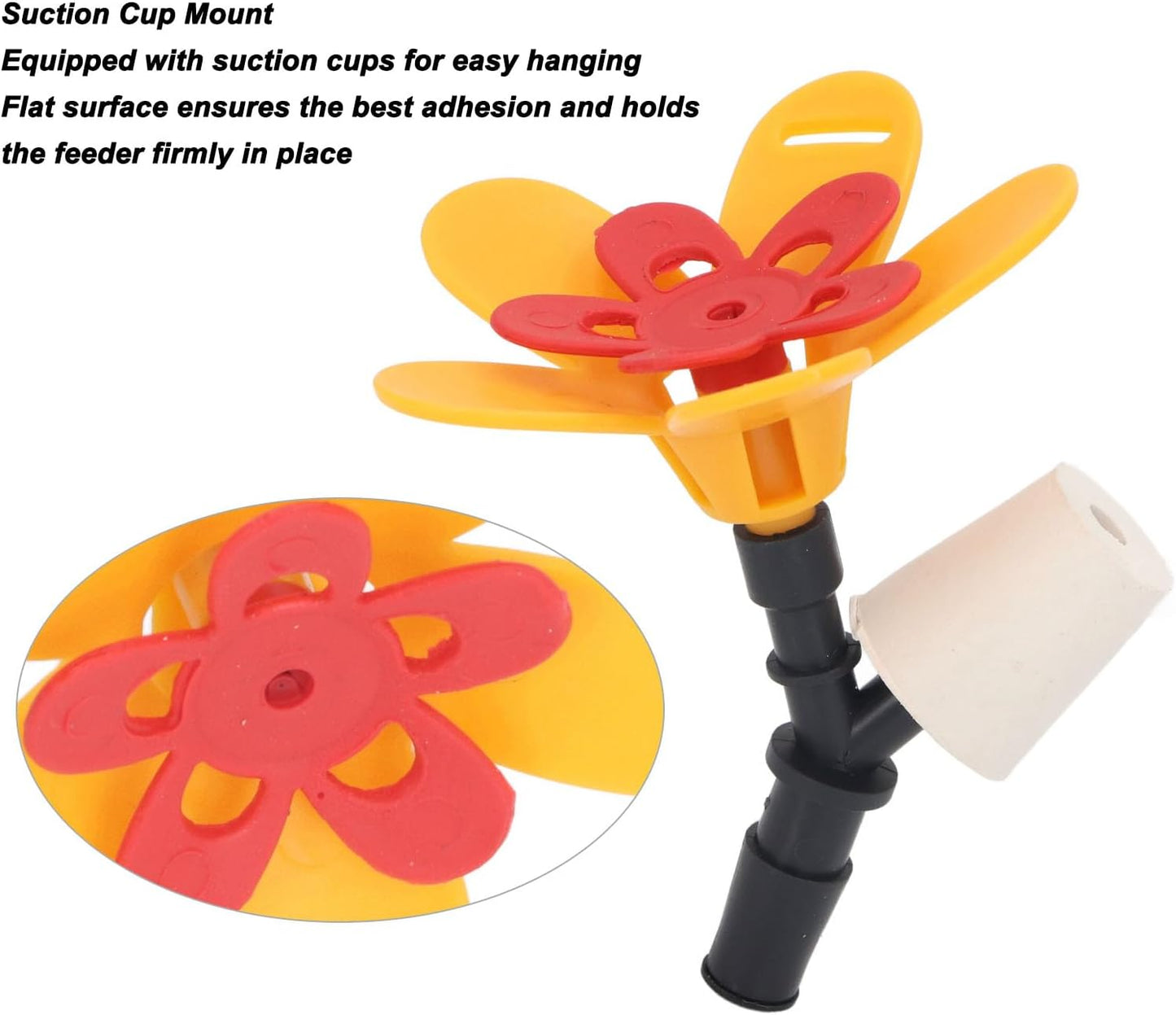 DIY Hummingbird Feeder Bottle Recycling Safe Harmless Bird Feeding Flower Kit Outdoor Garden Patio (Single Flower)