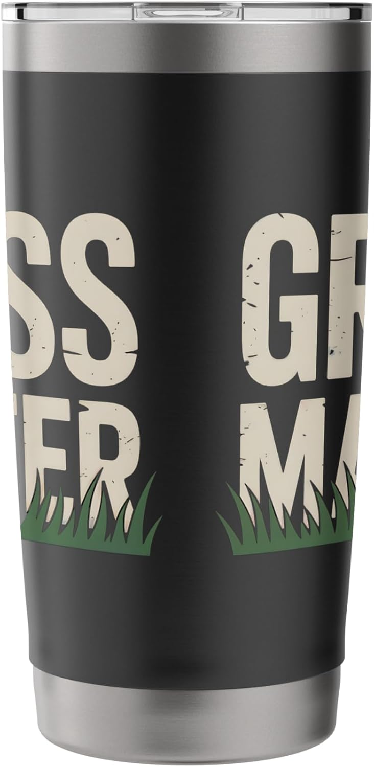 grass master, lawn mower operator, gardener Stainless Steel Insulated Tumbler