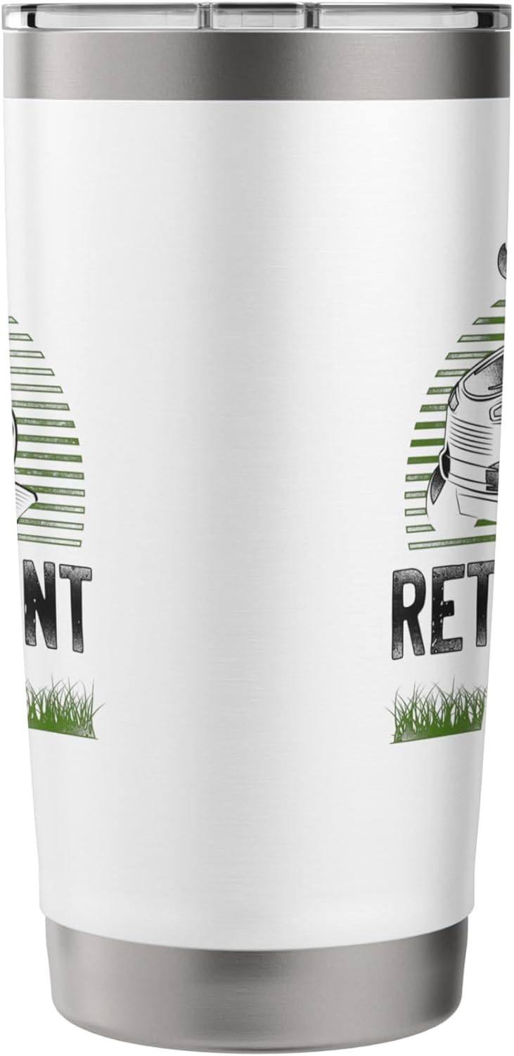 Lawn Mower Mowing Dad Father Landscaper Vintage Tractor My Stainless Steel Insulated Tumbler