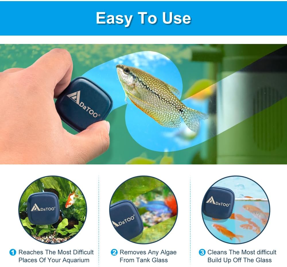 Aquarium Mini Magnetic Scrubber Scraper Small Fish Tank Cleaner Nano G