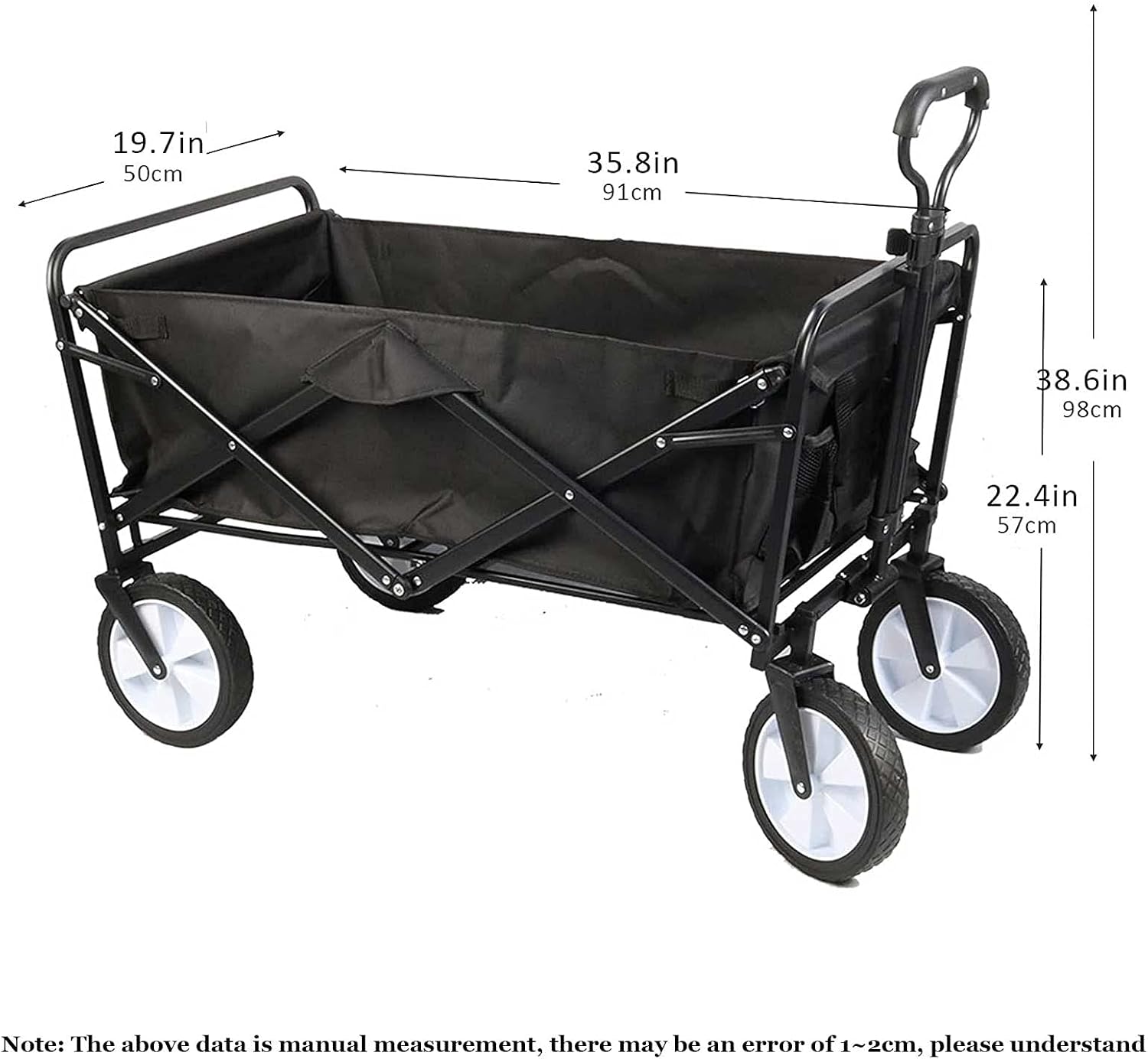 Foldable Wagon Cart Garden Cartoutdoor Multifunctional Sports Wagon wi