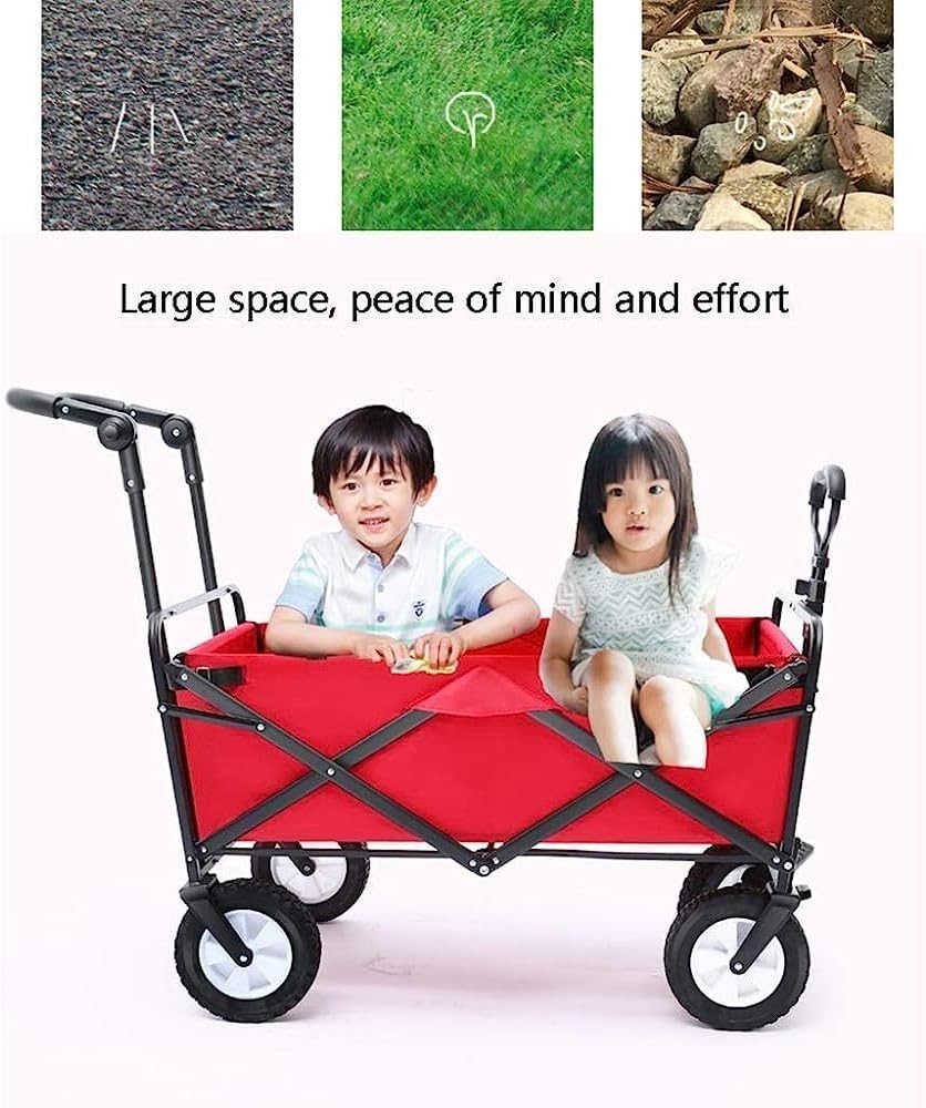 Handcart, Household Folding Garden Trolley Cart Heavy Duty Wagon Multi