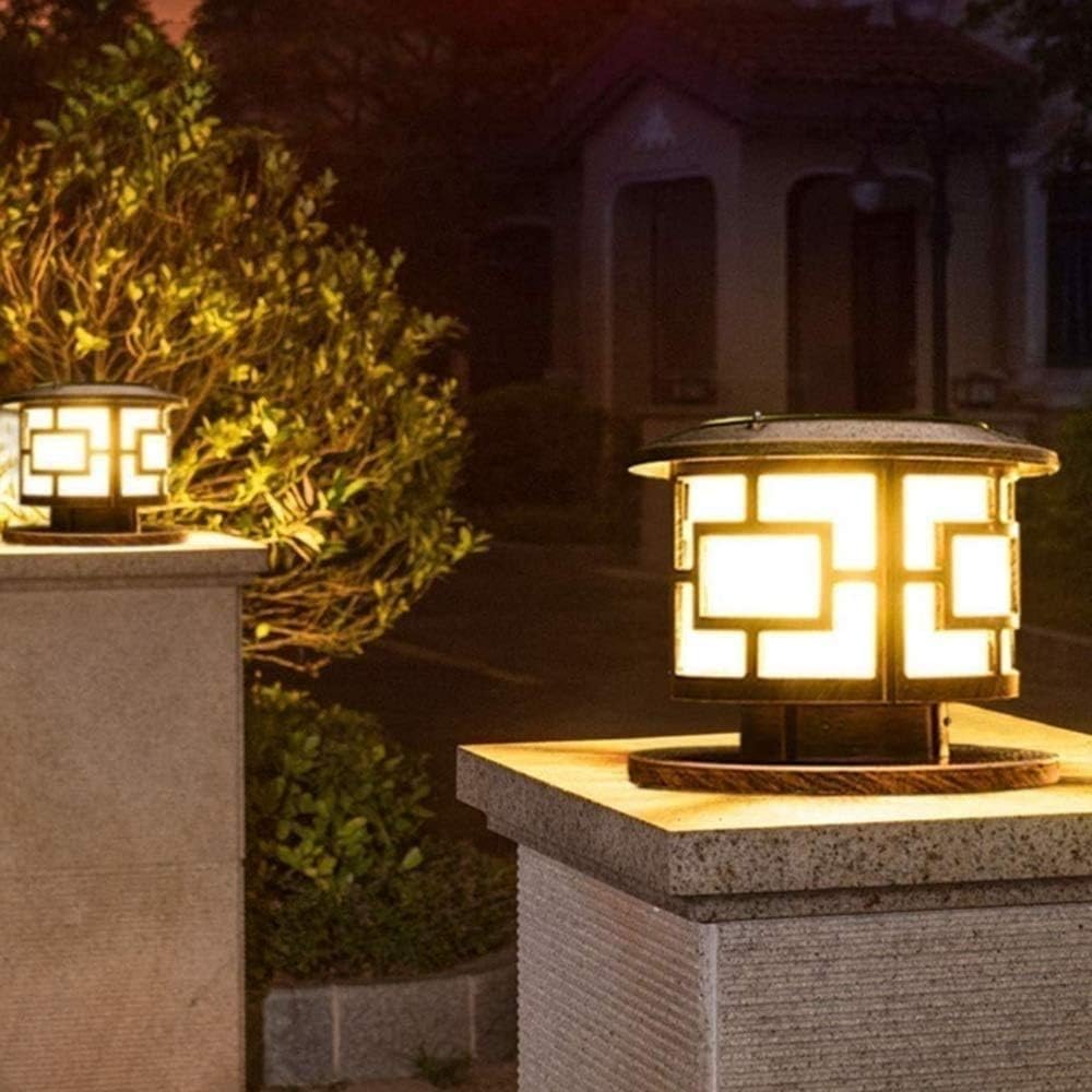 Bracket Light Door Landscape Outdoor Patio Garden Courtyard Modern Minimalist Garden Lamp Waterproof Column Headlight Solar Energy Lighting Fixture Stainless Steel Bracket Light
