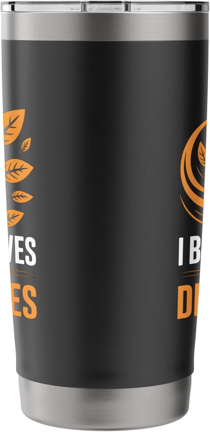 I Blow Leaves Not Deadlines Funny Landscaping Worker Stainless Steel Insulated Tumbler