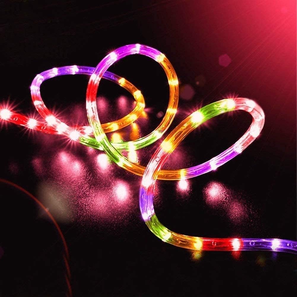 Solar Rope Lights, Solar Rope Lights with Remote Control, 200 LEDs 72ft Waterproof Outdoor String Lights,8 Modes, Fence, Party, Wedding Decoration (Colorful)