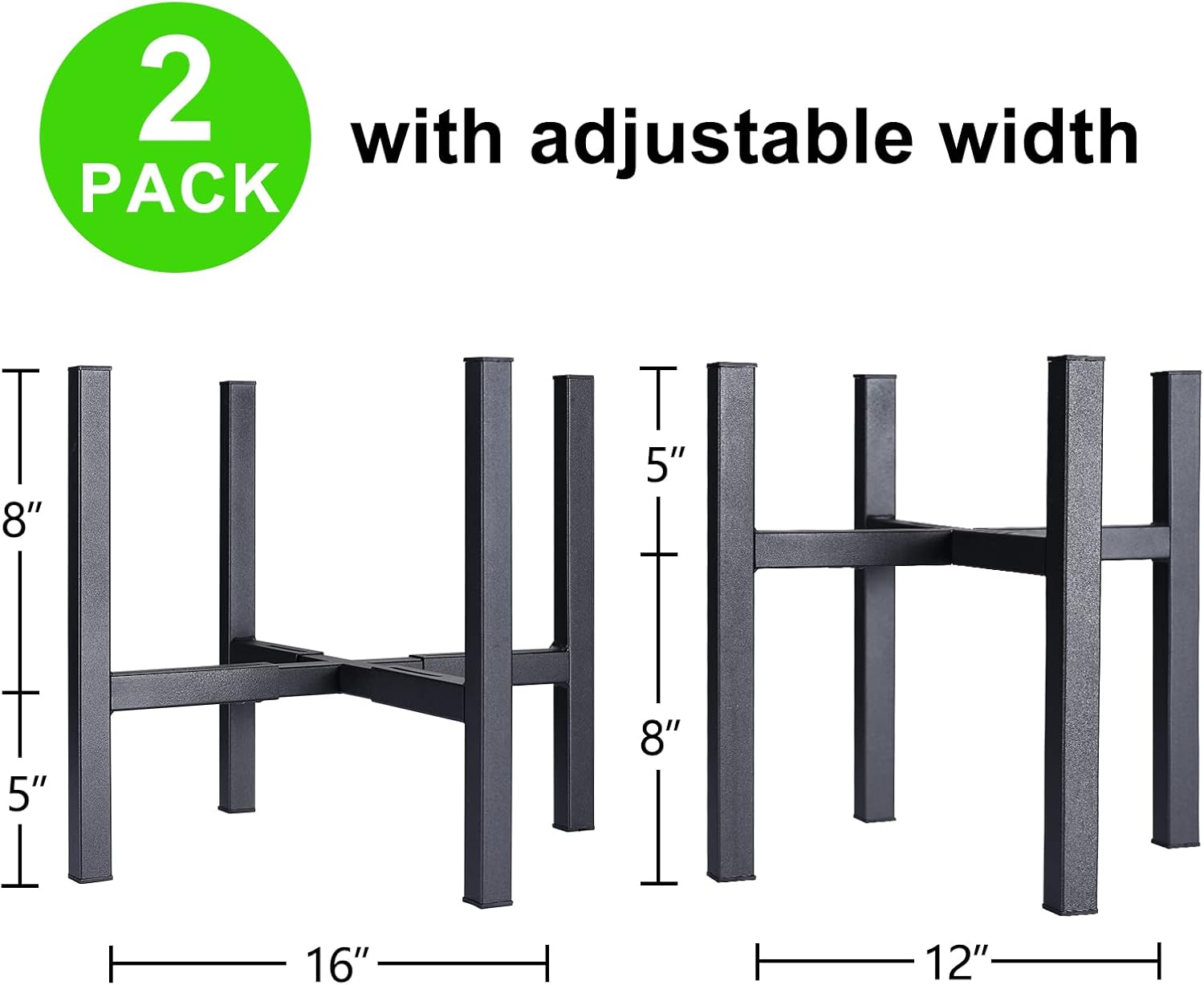 YueTong 2 Pack Indoor Plant Stand for Large Plants, Outdoor Plant Stan