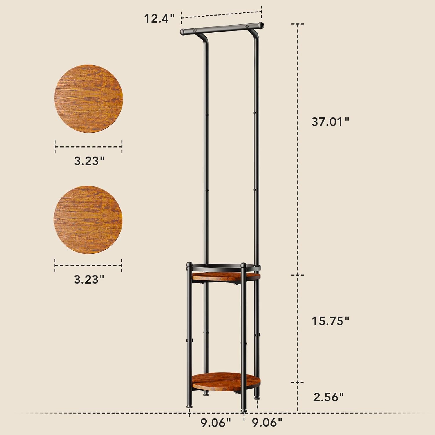 Plant Stand Indoor Outdoor - Heavy Duty Metal 2-tier Hanging Plant Hol