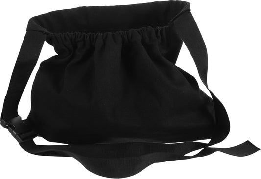 Milisten Harvest Picking Apron Foraging Pouch Garden Vegetable Apron Waist-mounted Fruit and Mushroom Foraging Bag Outdoor Harvest Storage with Adjustable Strap Black