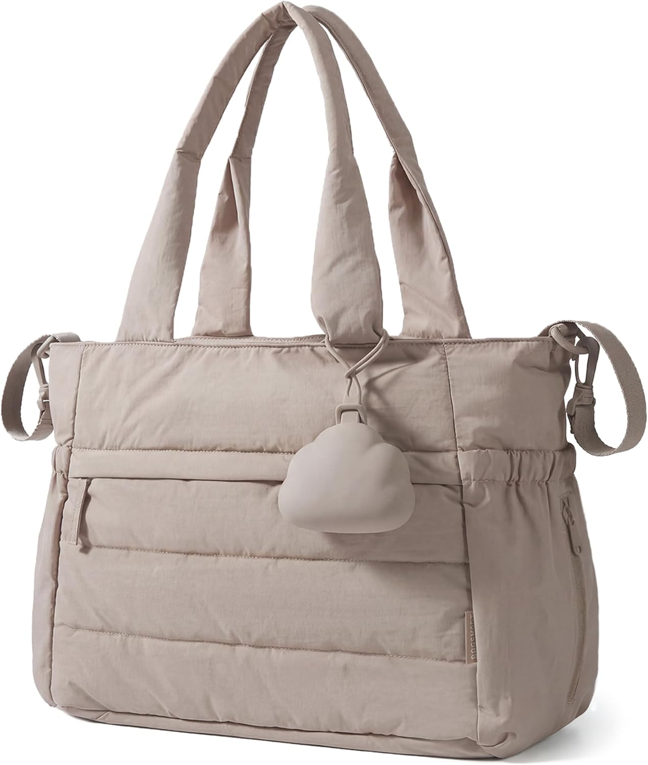 BAGSMART Diaper Bag Tote, Hospital Bag for Labor Delivery, Puffy Mater