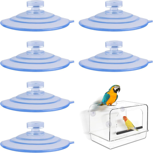 6 Pack of 2.61 Inch Extra-Strong Heavy-Duty Suction Cup – Ideal for Bird Feeders, Bird Baths, and Bee Feeders – Ultimate Window Mounting Solution for Nature Enthusiasts