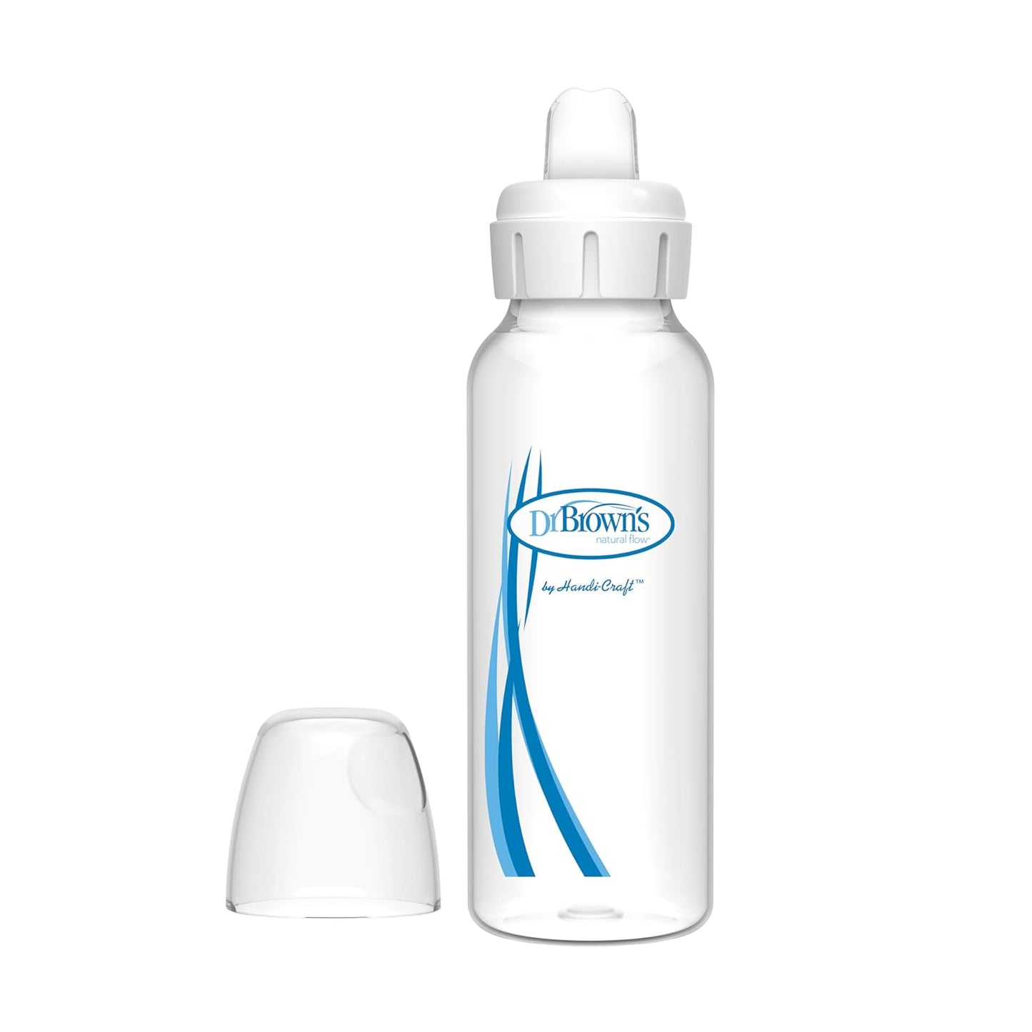 Dr. Brown’s Milestones Options+ Sippy Spouts, 2-Pack Narrow, Soft 100% Silicone Baby Bottle Sippy Spout, 6m+