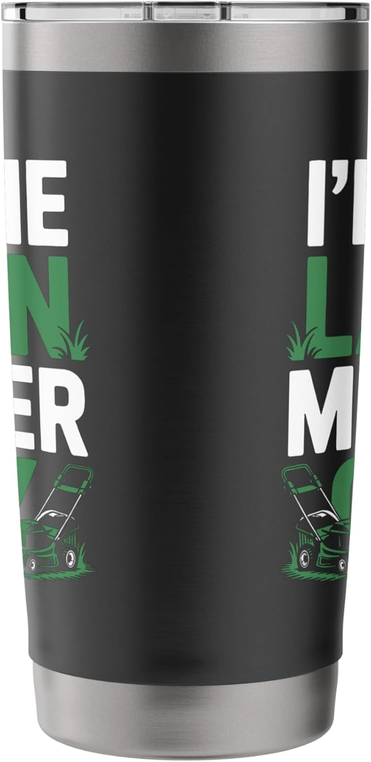 Lawn Mower Guy Lawn Care Mowing Landscaper Father's Day Stainless Steel Insulated Tumbler