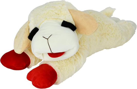 Multipet Lamb Chop Dog Plush Toy - Squeaky Toy for All Dogs - Extra So
