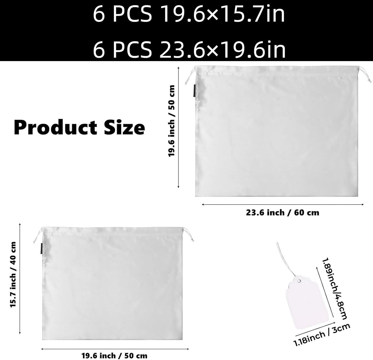 GONGKANGYUAN 12 Pcs Dust Bags for Purses and Handbags Satin Purse Stor