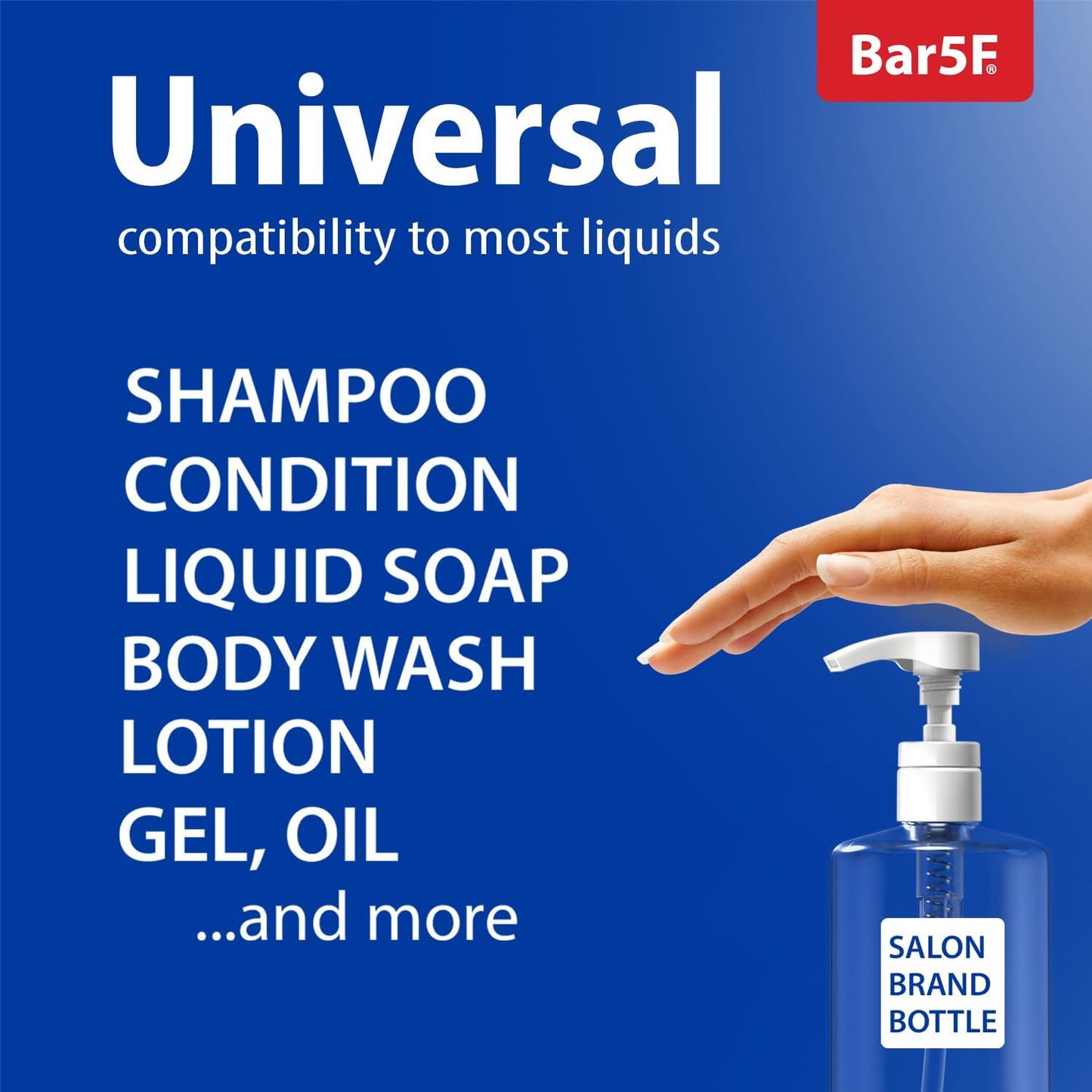 Universal Shampoo/Conditioner Pump for Bottle, 1 L/33.8 oz., Piece 2 W