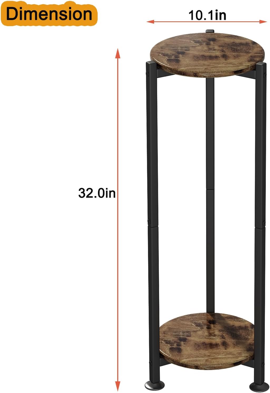 Plant Stand Indoor Corner Tall 2 Tier Metal Modern Flower Storage Plan