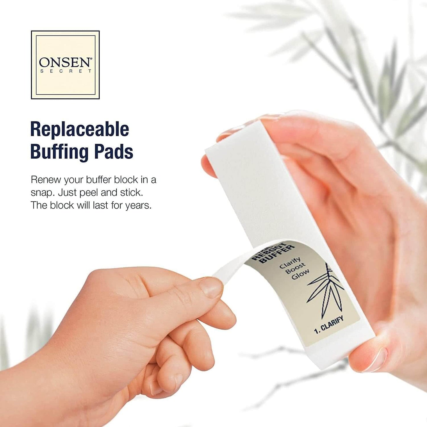 Onsen Secret Nail Care Kit - w/Cuticle Care Serum, Japanese Nail Buffe