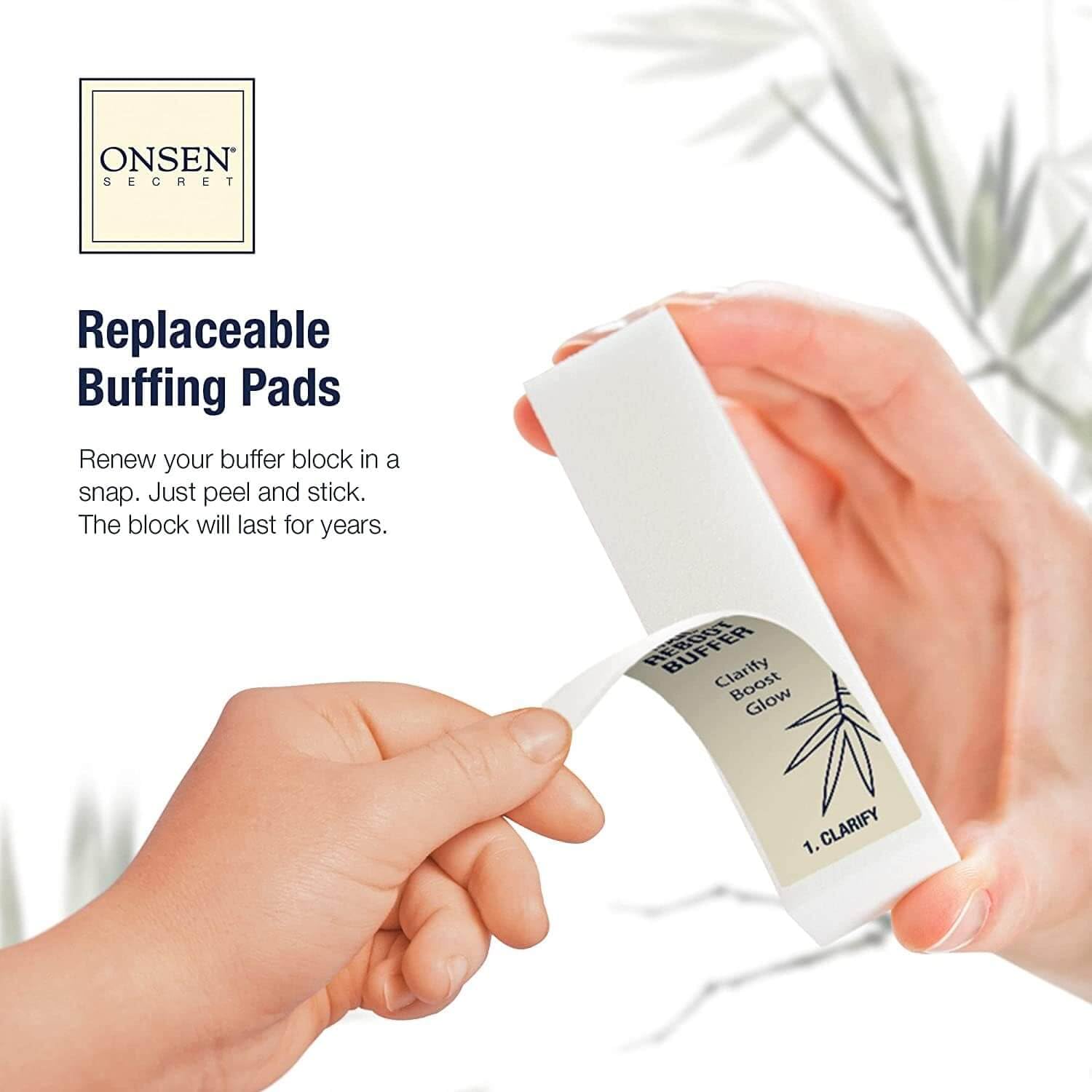 Onsen Secret Nail Care Kit - w/Cuticle Care Serum, Japanese Nail Buffe