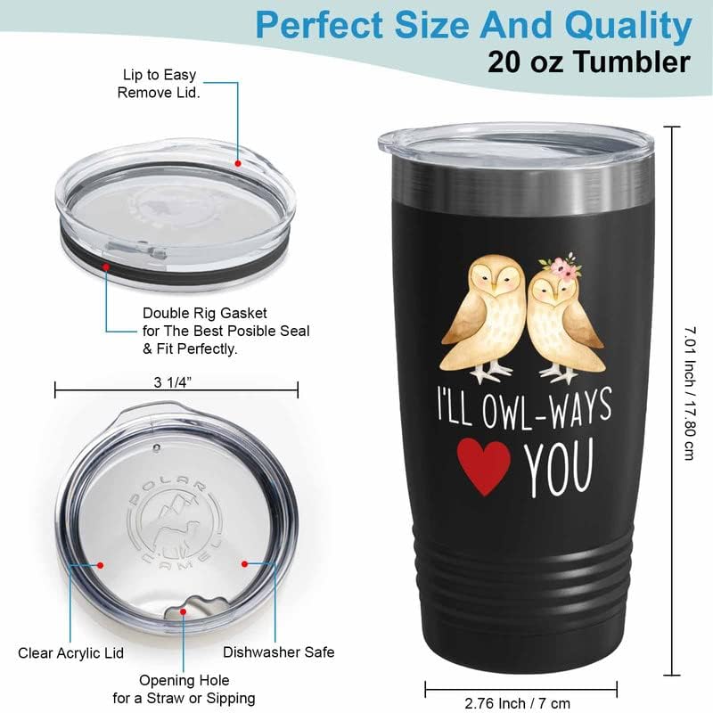 Bird Lover Coral Edition Viking Tumbler 20oz - I'll owl-Ways Love You - Hummingbird Nest Cage Parrot Dad Gardening Outdoor Birdwatcher Feeder