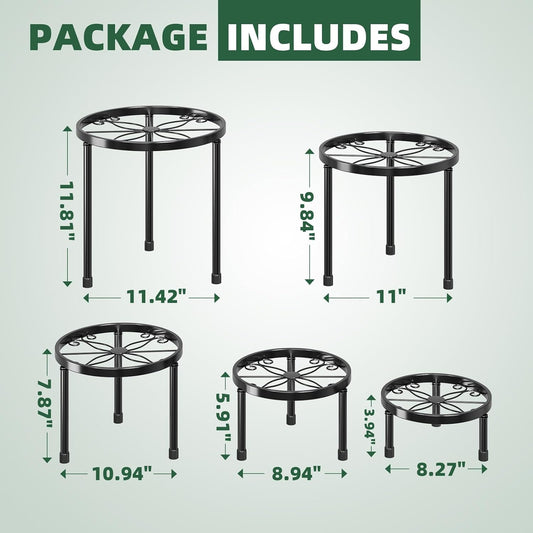 Simple Trending Metal Plant Stand Indoor Outdoor, Heavy Duty Flower Po