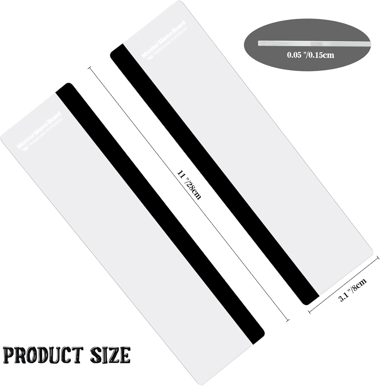 MDOZQ Office Desk Accessories 2pcs Computer Monitor Memo Board Message