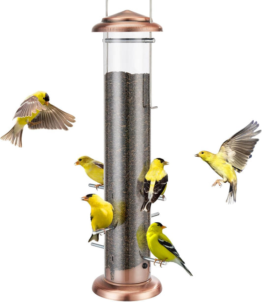 Kingsyard Metal Finch Feeder for Thistle/Nyjer Seed, Tube Bird Feeders