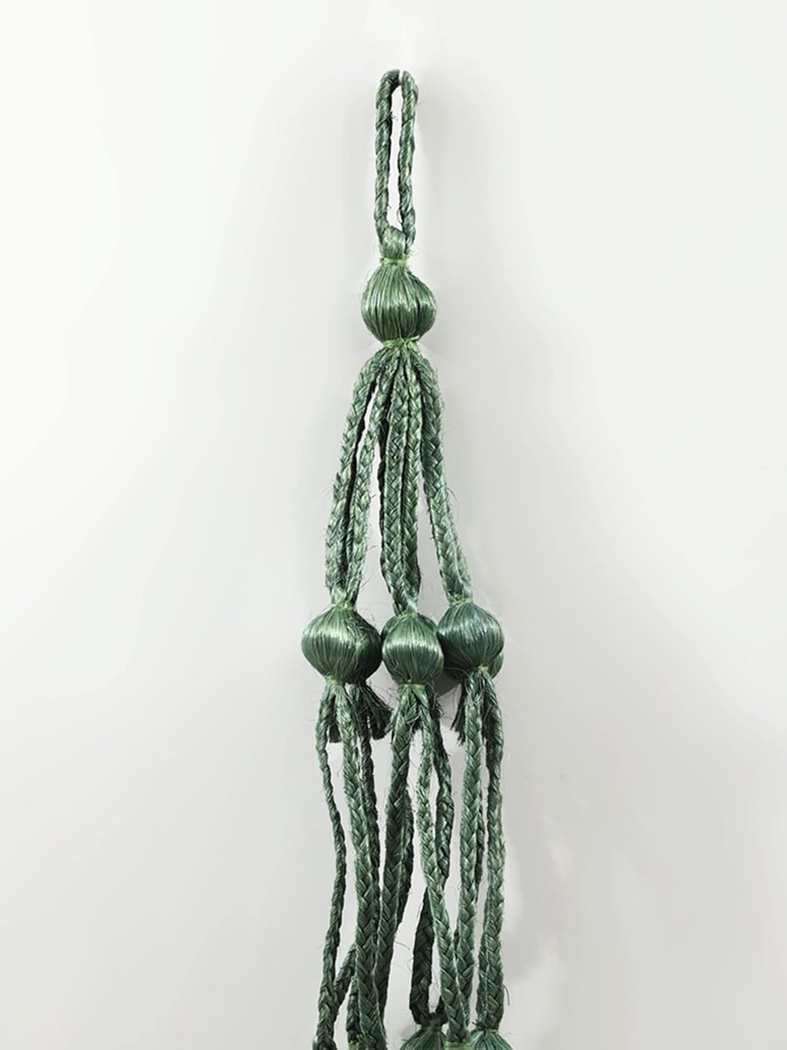 Exotic India 31" Fiber Pot Hanger (Vanishing Art) - Fiber - Color Gree