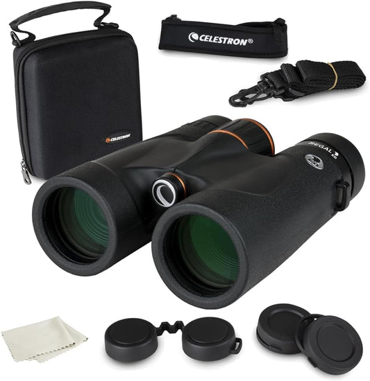 Celestron – Regal ED 8x42 Binoculars – Premium Optics for Birding, Hunting & Outdoor Use – Phase & Dielectric Coated BaK-4 Prisms – Fully Multi-Coated Glass – 4.9 ft Close Focus