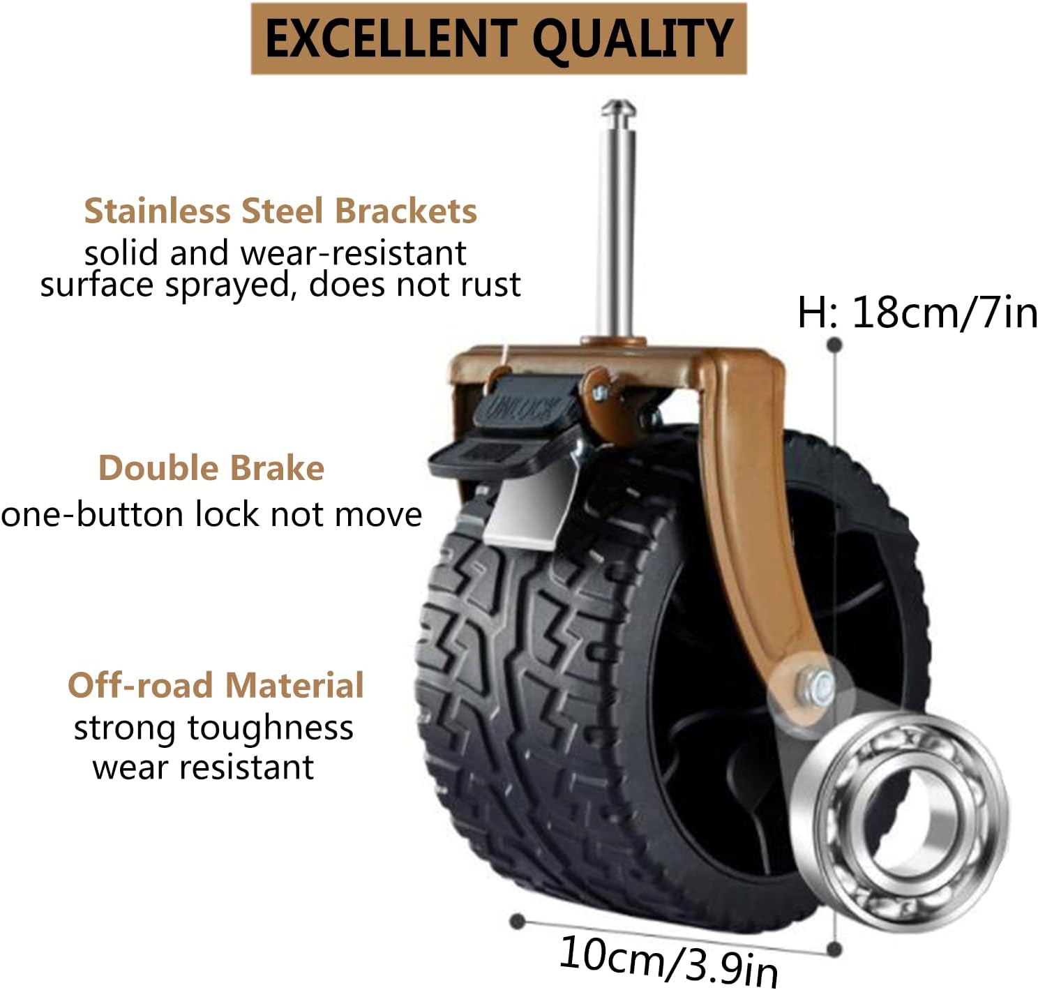 Heavy Duty Collapsible Folding Wagon - All-Terrain Beach & Camping Car