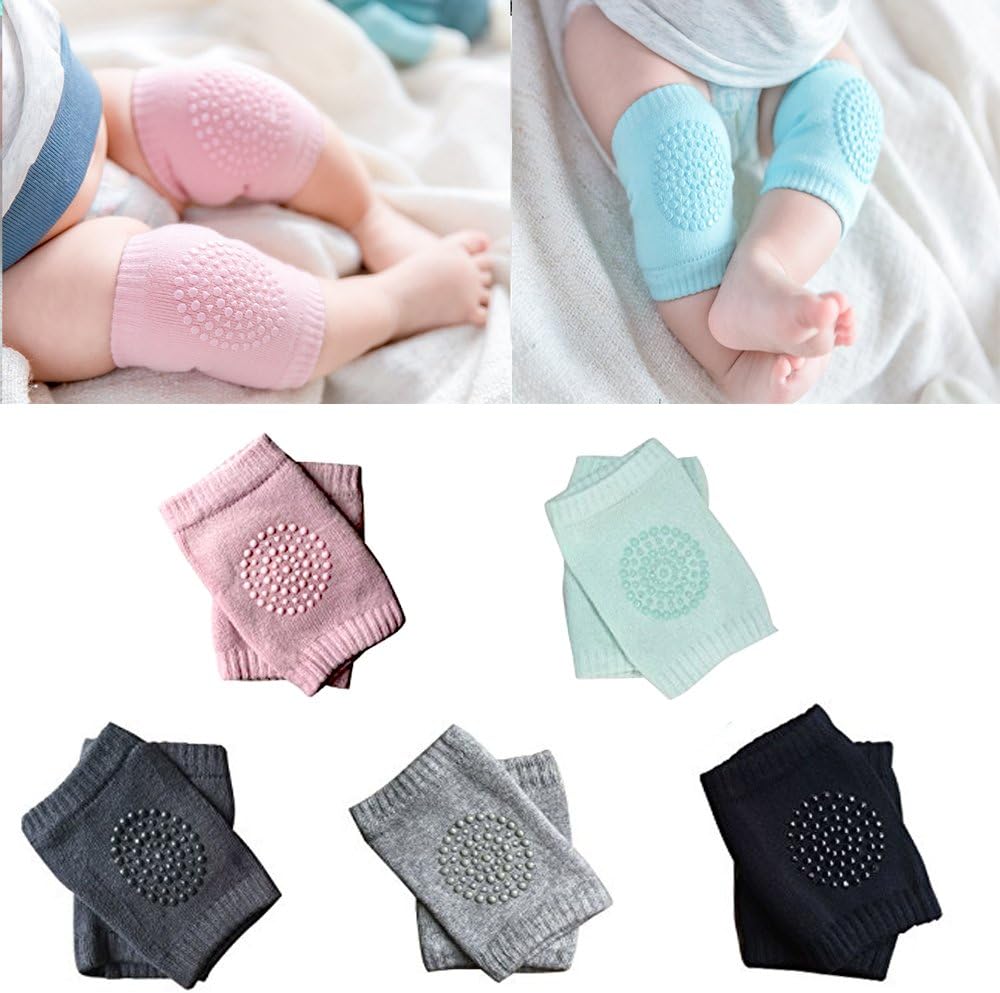 BOSONER Baby Crawling Anti-Slip Knee, Unisex Baby Toddlers Kneepads 5 
