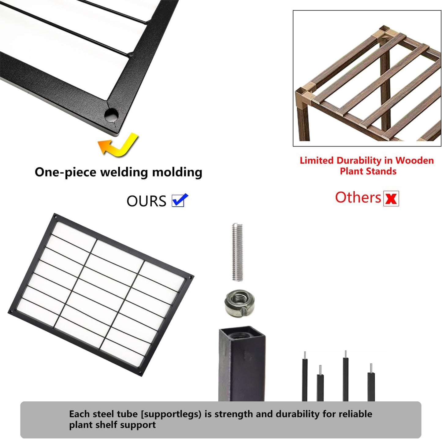 Metal Plant Stand Indoor Metal Plant Stands Outdoor Tiered Plant Shelf
