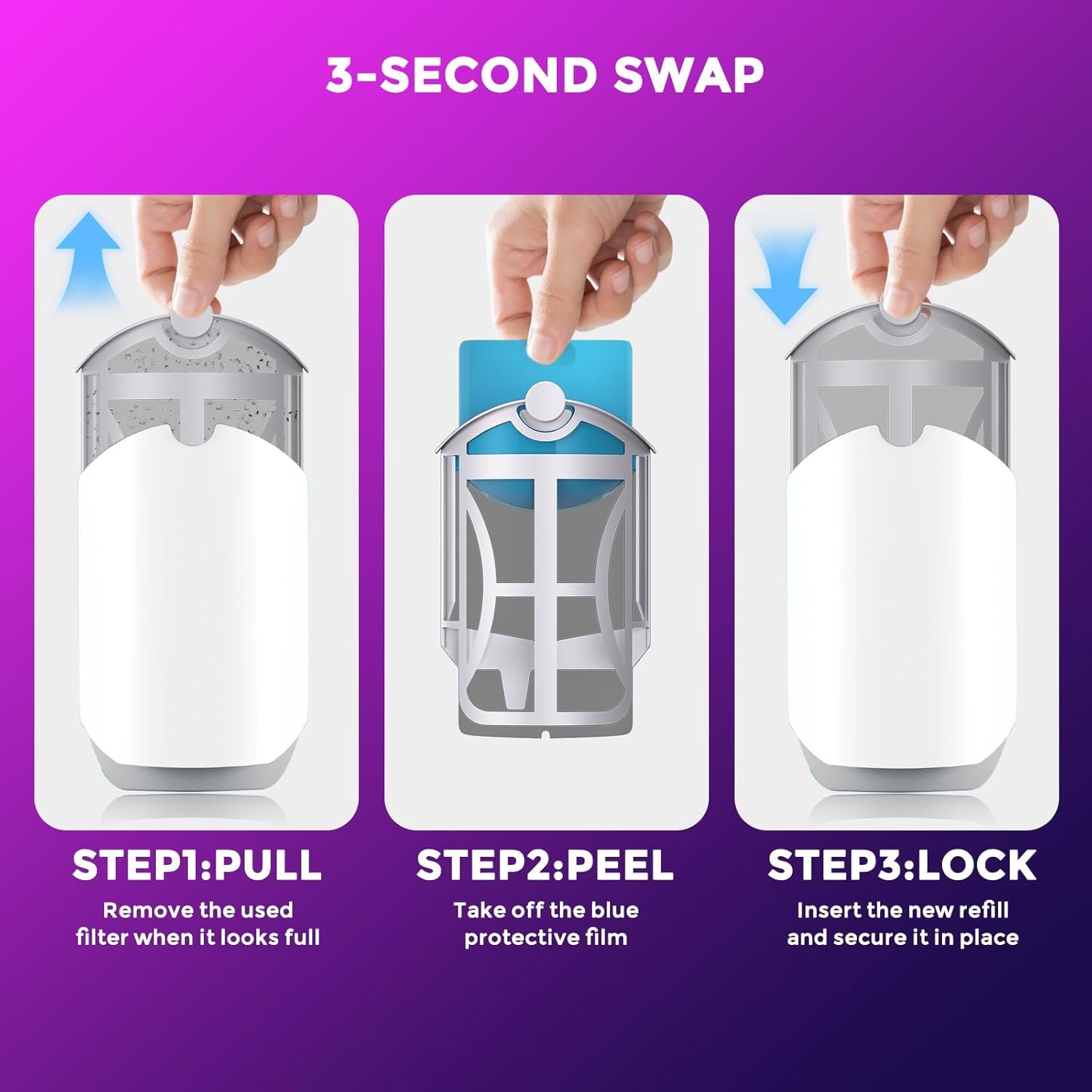 10 Pack Flying Insect Trap Refills, Compatible with Flying Insect Trap
