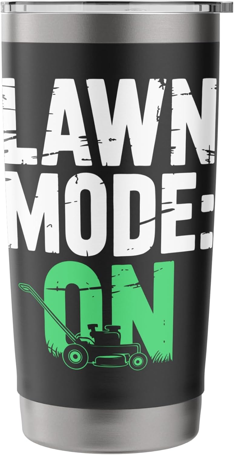 Lawn Care Mowing Garden Landscaping Gardening Lawn Mover Stainless Steel Insulated Tumbler
