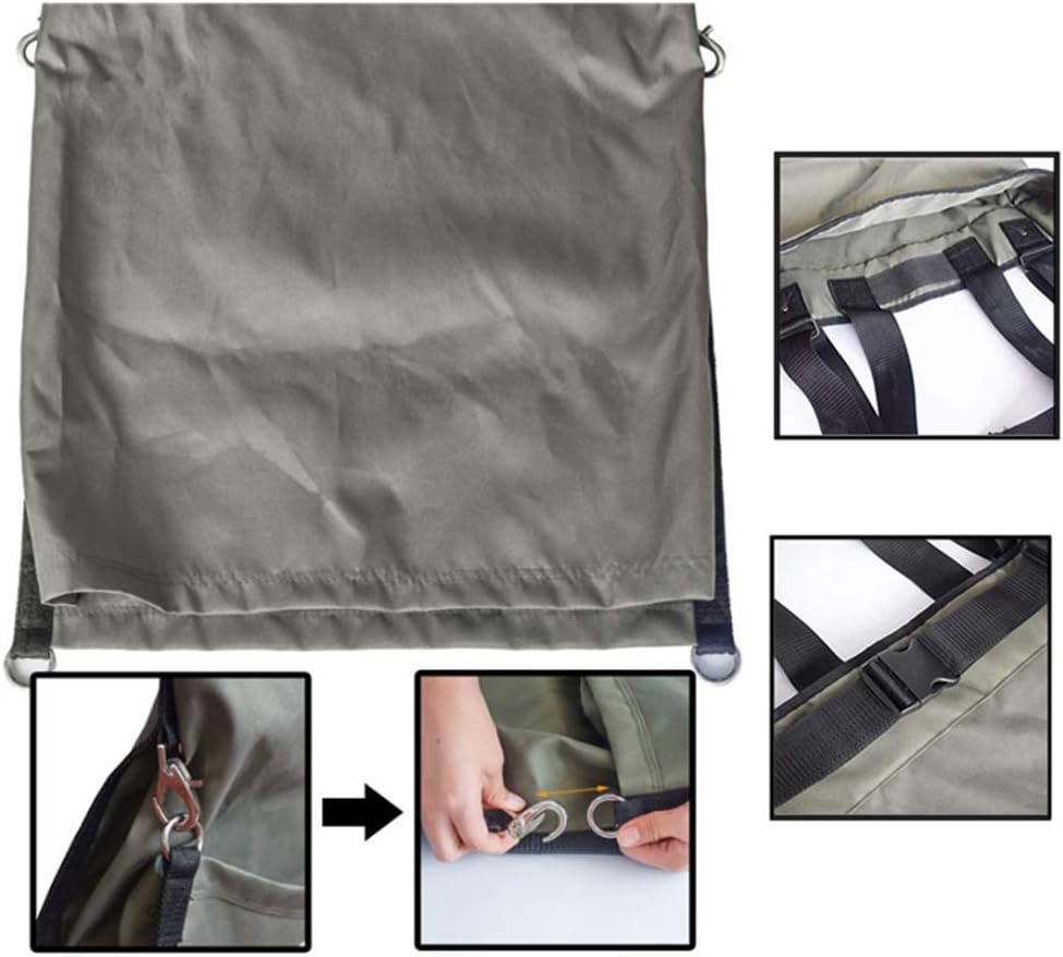 Waterproof Harvest Apple Picking Bag Pouch, 600D Heavy Duty Fruit Storage Apron for Outdoor Farm Orchard, Garden
