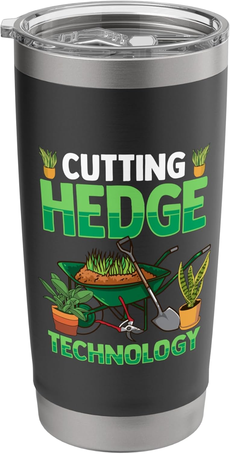 Lawn Care Mowing Design For Landscapers - Cutting Hedge Stainless Steel Insulated Tumbler
