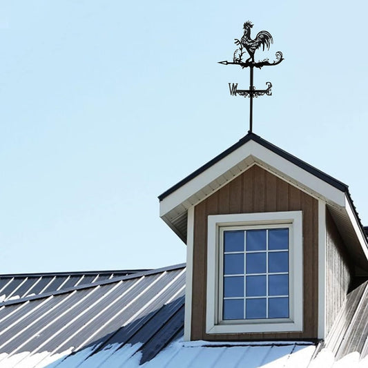 SUPERDANT Rooster Weather Vane Rooftop Rooster Animals Wind Vanes Retr