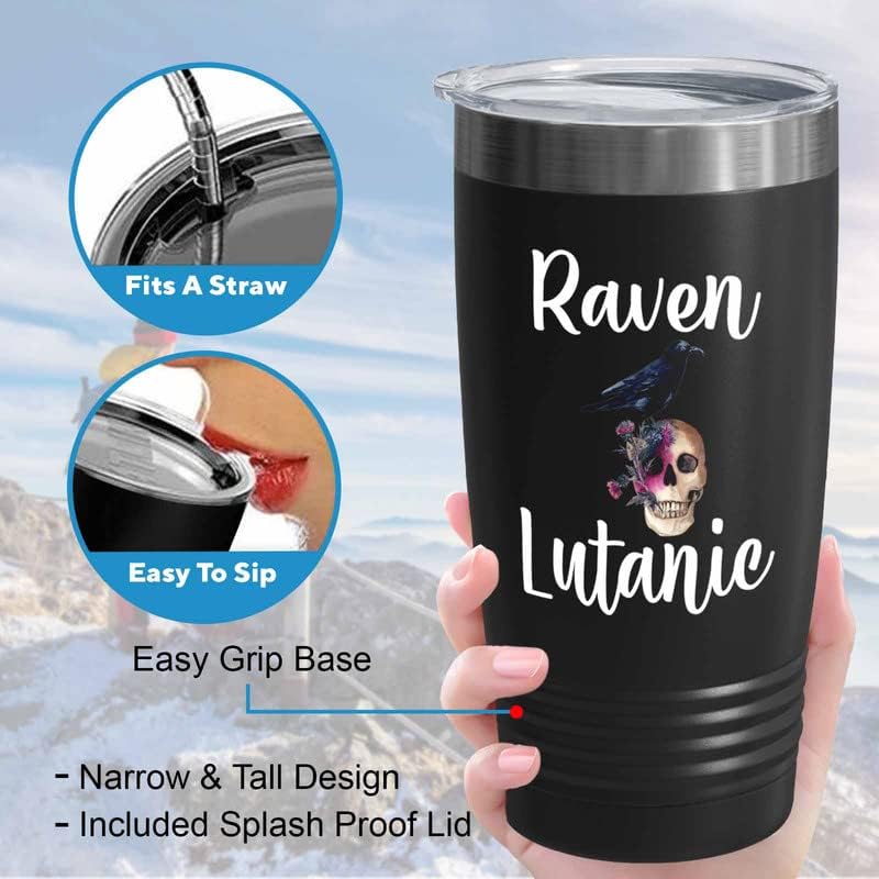 Bird Lover Black Edition Viking Tumbler 20oz - Rven lutanic - Hummingb