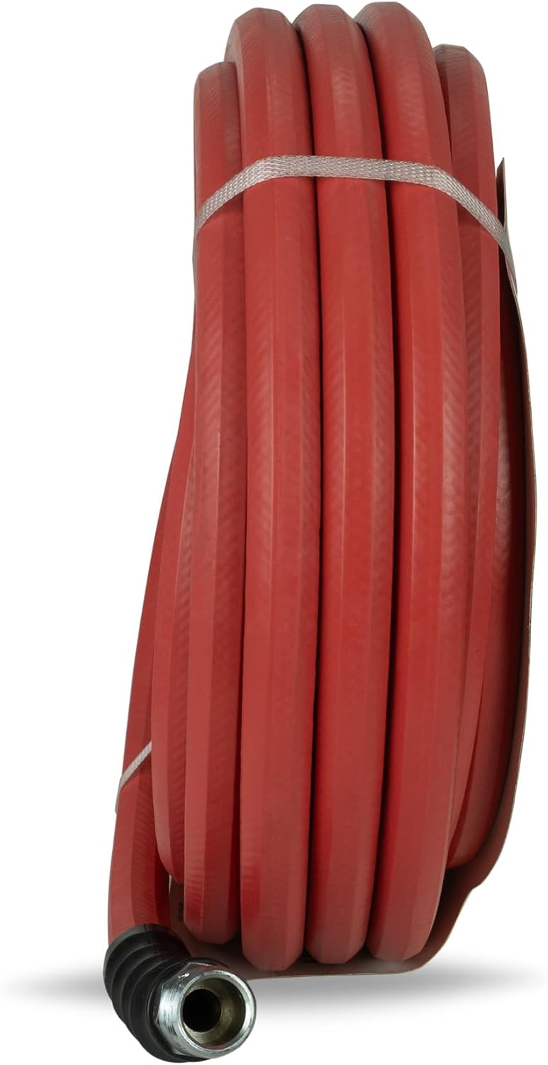 Gilmour Pro Rubber Hot Water Garden Hose – 5/8" x 50', Kink-Resistant,