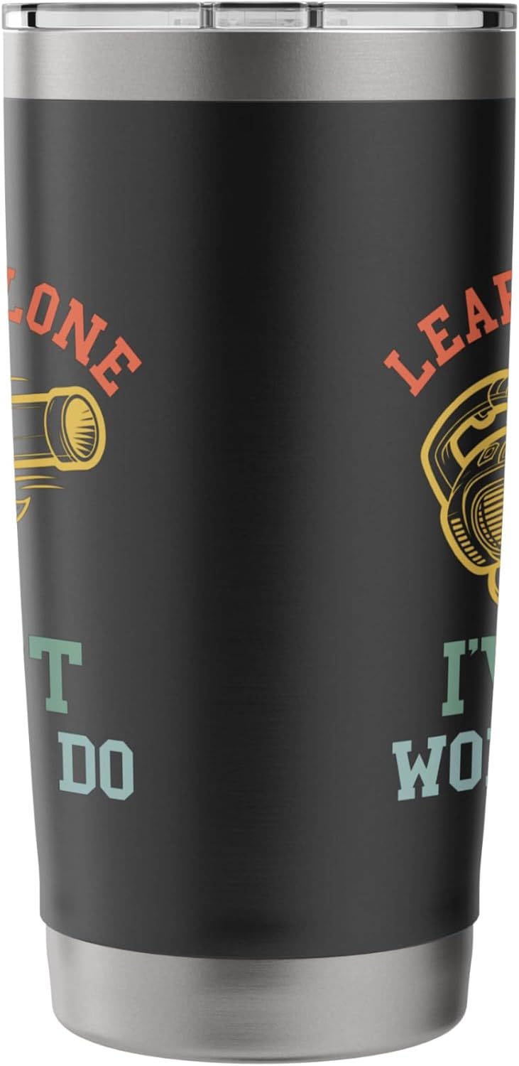 Leaf Blower Mens Landscaping Funny Lawn Care Yard Dad Pun Stainless Steel Insulated Tumbler