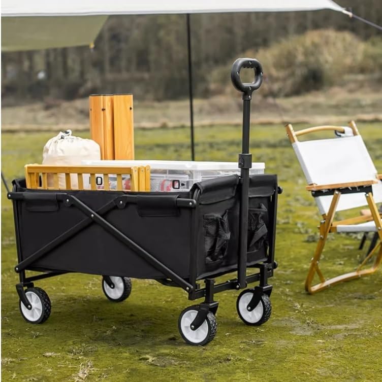 Wagon Cart Beach Wagon Garden Wagon Portable Folding Garden Trolley Ca