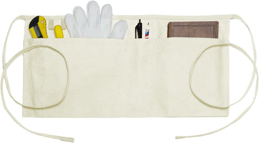 Canvas Work Waist Apron with 3 Pockets